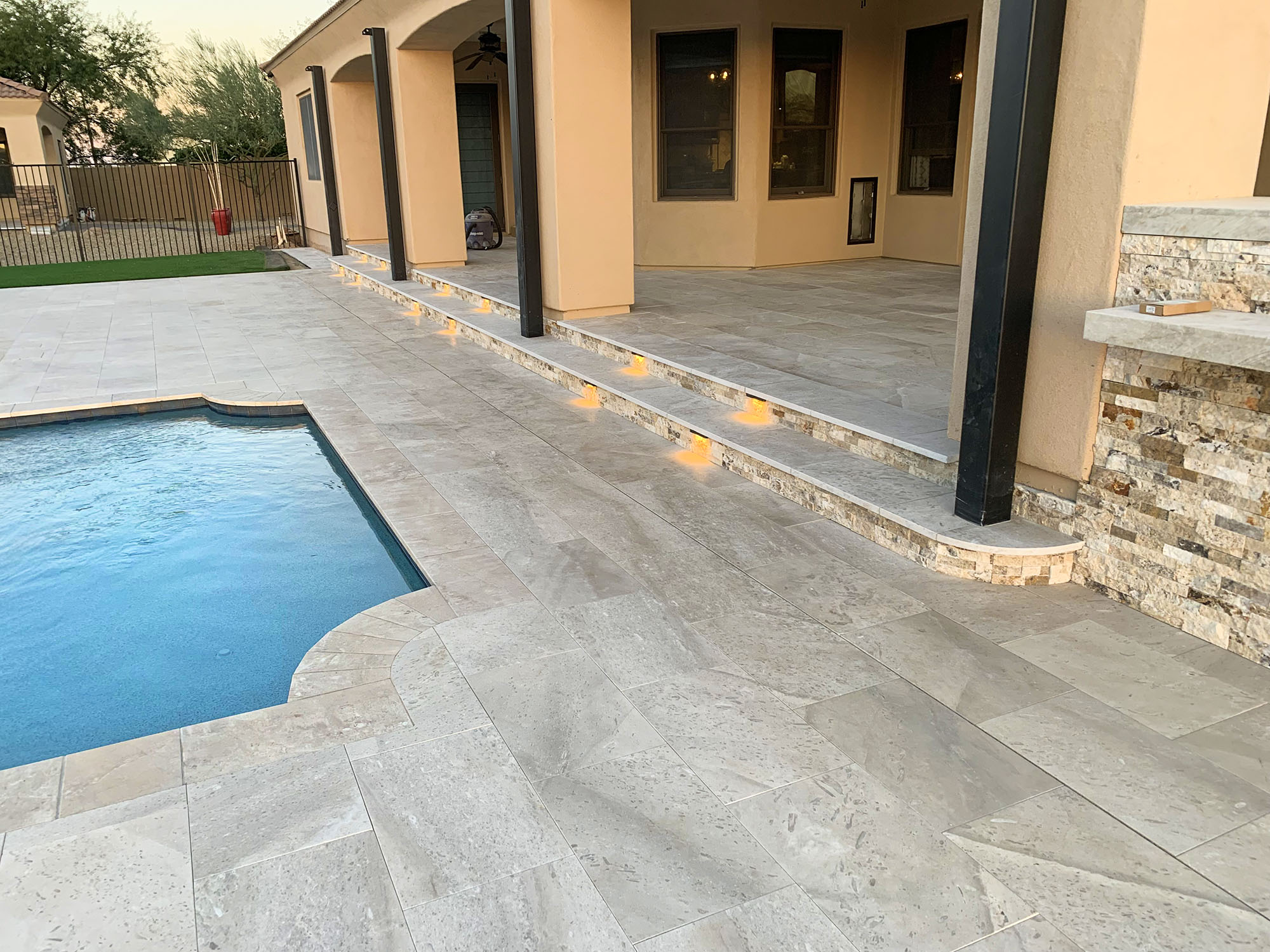 Backyard Pavers around pool